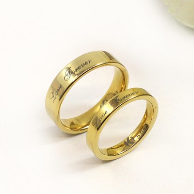 gold matching promise rings